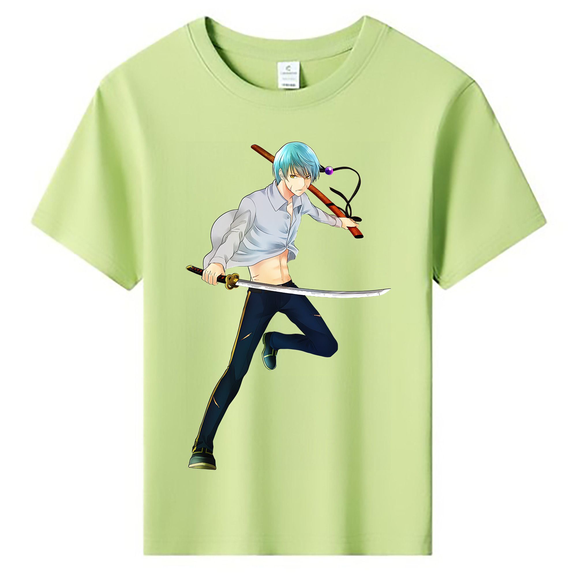 （画像用） 刀剣乱舞 Touken Ranbu 綿100％キッズTシャツ（フロントプリント）